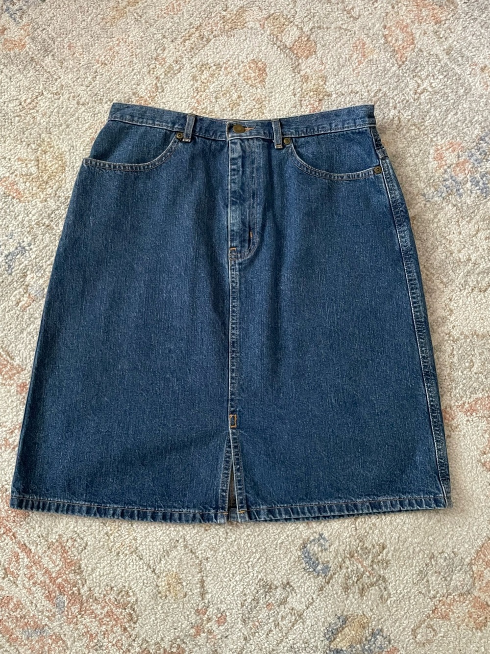 Eddie Bauer Dark Blue Denim Mini Skirt
